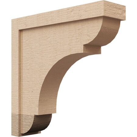 Ekena Millwork 5"W x 20"D x 20"H Thin Bryant Rough Cedar Woodgrain TimberThane Corbel, Primed Tan CORUR05X20X20BRYRCPR